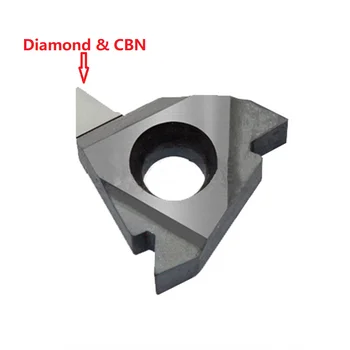 Diamond politikos suderinamumo vystymosi labui vidaus išorinių sriegių pjovimo įterpti sriegimo įrankį CBN karbido tekinimo staklės, pjovimo 16ER IR AG60 A55 22IR 22ER