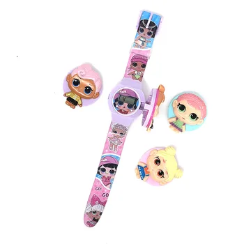 LOL lėlės staigmena Originalus Žiūrėti lols lėlės anime pav žaislas mielas Flip dangtelis LED watch veiksmų skaičiai naujų animacinių filmų žiūrėti