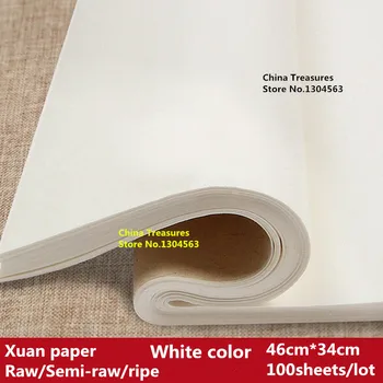 100vnt/daug,46cm*34cm,Praktikos Popieriaus Kinijos Ryžių Popieriaus Kaligrafija, Tapyba, Popieriaus Xuan Zhi Anhui Jing Xian Popieriaus