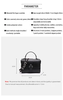 Krepšys 2021 naujos mados universalus multi-salono odos rankinės ponios atsitiktinis krokodilo modelis mados nešiojamas krepšys