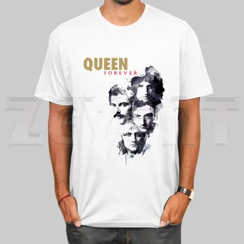 Freddie Mercury Queen Muzikos, Roko Grupė T Marškinėliai Mados Vyrų ir Moterų Top marškinėliai trumpomis Rankovėmis Unisex Marškinėlius Streetwear