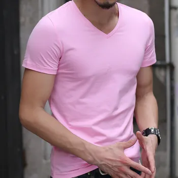 3146-vyriški trumparankoviai marškinėliai vyrų mados tendencija 2018 m. vasaros naują Harajuku stilius spalvotų laukinių medvilnės marškinėliai