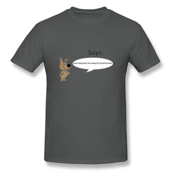 Scrappy Doo Kietas Juokinga T-marškiniai, O ant Kaklo Medvilnės Scooby Doo Drabužius Humoro Mados T-shirt