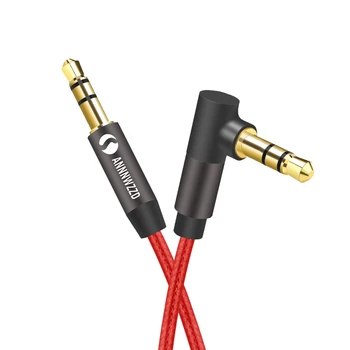 Audio Laidas 3.5 mm Aux Laidus Aukso chromu padengtas 3,5 mm jack audio kabelis Automobilių Ausinių MP3/4 Telefono Garsiakalbį Papildomas Kabelis