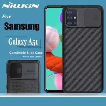 Samsung Galaxy A51 Atveju Rubisafe Nillkin CamShield Skaidrių Kameros Protector Cover 