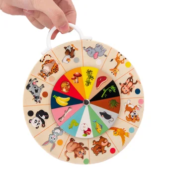 Naujas Medinis Montessori Žaislai Daugiafunkcį Gyvūnų Rungtynės Matematikos Mokymo priemonių Anksti Švietimo Žaislai, Matematikos Žaidimai Vaikams, Žaislai