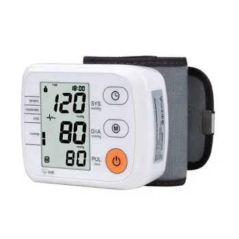 Visiškai automatinis Riešo Stebėti Metrų Sphygmomanometer hipertenzija priežiūros Skaitmeninis žasto Kraujo Spaudimo, Pulso Monitorių