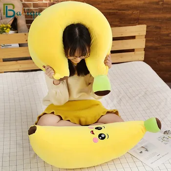 Karšto Naujas 1pc 80/100CM Mielas Pliušinis Žaislas Vaisių Geltonas Bananų Pliušinis Augalai Žaislai Bananų Pagalvės Namų Lovos Kūdikiams, Vaikams, Gimtadienio Dovanos
