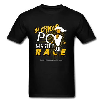 Apvali Apykaklė Šlovingą PC Master Race Medvilnės Audinio Jaunimo T-shirts Unikalus Viršūnes & Trišakiai, Karšto Pardavimo Drabužiai Marškinėliai trumpomis Rankovėmis