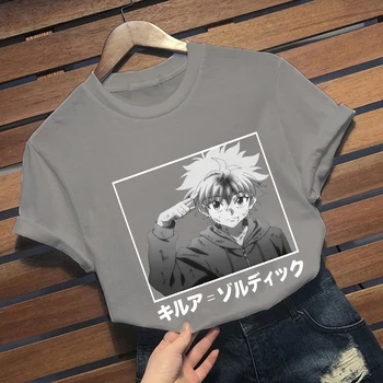 Hunter X Hunter Vyrai & Moterų Dizaino Marškinėliai Killua Cosplay T-shirt Naujų Anime Marškinėliai Mados Killua Zoldyck Tees
