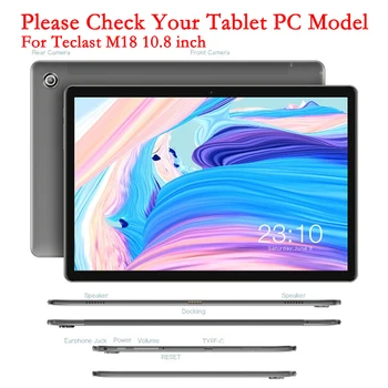 Naujausias Padengti Atveju Teclast M18 Tablet PC Pu Odos Apsauginės Atveju Teclast M18 10.8 colių + Stylus Pen