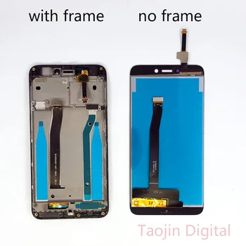 Už Xiaomi Redmi 4X LCD Ekranas su Rėmo Ekranas Touch Panel Redmi 4X LCD Ekranas skaitmeninis keitiklis Rėmo Surinkimas Remontas, Atsarginės Dalys