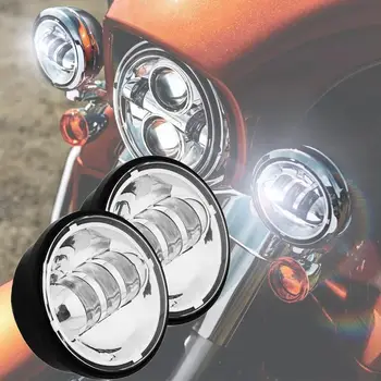 7inch LED priekinis žibintas /4.5 colių Priešrūkinis Žibintas, Skirtas Harley Davidson Electra Glide Road King Motociklų priekinio Žibinto Laikiklis Rinkinys