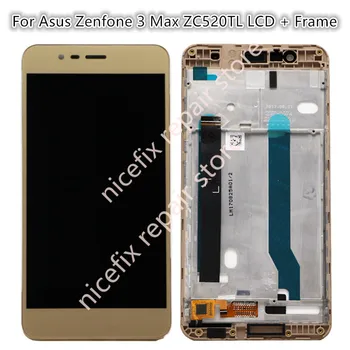 Už Asus Zenfone 3 Max ZC520TL LCD Ekranas Jutiklinis Ekranas skaitmeninis keitiklis Asamblėjos Pakeitimo 5.2