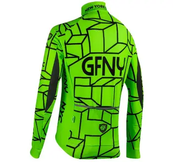 GFNY 2020 m. dviračių džersis žiemos vilnos Liuminescencinės Lauko šiltas mtb drabužiai žmogui kelio dviračiu replica drabužiai