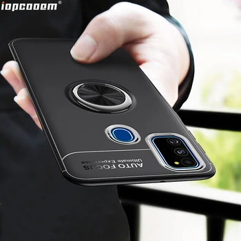 Samsung Galaxy A70S A50S A51 A71 A91 Atveju TPU Su piršto žiedu Magnetizmo Savininkas Telefono Galinį Dangtelį Coque