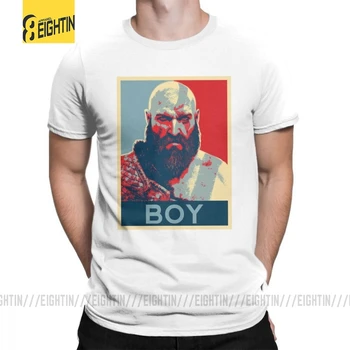 Berniukas Kratos Karo Dievo Vyrai, T Shirt, Derliaus Medvilnės, Trumpomis Rankovėmis Tees Įgulos Kaklo T-Shirt Vasaros Stiliaus Drabužius