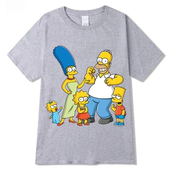 Simpsonų šeimos juokinga Hip-Hop Modalinis 2020 nauja, t-shirt