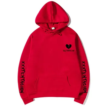 Vyriški Heartbroken spausdinimo hoodies su skrybėlę medvilnės minkštas Ruduo šiltas mados paprasta bliuzono hip-hop Marškinėlius moterims