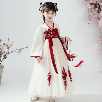 Hanfu vaikai Kinijos sijonas mergaitėms hanfu Rytų Kinijos Retro Stiliaus Hanfu Suknelė hanfu cosplay Vaikai Tango Kostiumas Princesė Hanfu suknelė