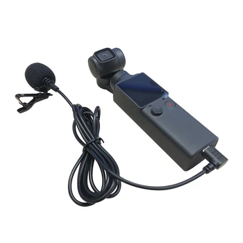 Tipas-C Mikrofonas Vlog dėl VMI PALMIŲ Kišenėje Gimbal Fotoaparatą, Nešiojamą Mini Mikrofonas Vlog Nešiojamą Gimbal Priedai