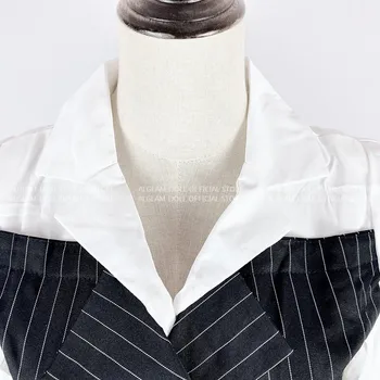 2020 Įpjovomis Varčias Dryžuotas Office Vestidos ilgomis Rankovėmis Dvigubo Breasted Pieštuku Padalinta Bodycon Midi Dirbti Moterų Suknelė