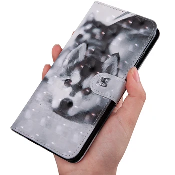 JŪRININKAMS Huawei 30 / 30 Pro Atveju 3D Vision Dažytos Flip Case For Huawei 30 Lite Nova 4E Atveju PU Oda Telefono Dangtelį