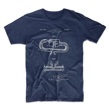 2019 Karšto pardavimo Mados Divings kandiklį Patentų Marškinėliai Tee marškinėliai