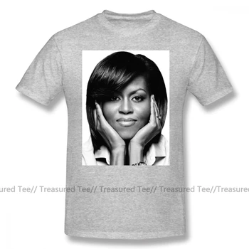 B. Obama Marškinėliai Michelle T-Shirt XXX Streetwear Tee Marškinėliai Įdomus Trumpas Rankovės Vyrų Medvilnės Marškinėlius Spausdinti
