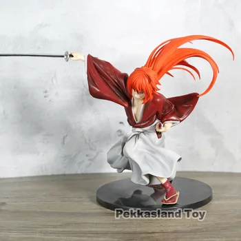 Rurouni Kenshin Meidži pėstininkas su kardu Romantiška Istorija Kenshin Himura PVC Pav Kolekcines Modelis Žaislas