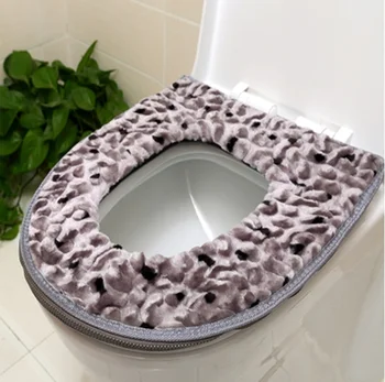 Geros kokybės Žieminiai šiltas sustorėjimas Aksomo Užtrauktukas prabanga klozeto dangtis vonios kambarys WC oda atspari vandeniui pamišęs kilimėlis trinkelėmis SWZ007