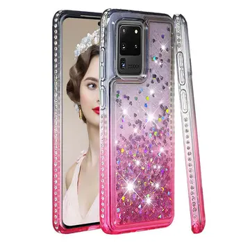 Case For Samsung Galaxy S20 Ultra Silicio Minkštas Viršelis Samsung S 20 Ultra S20 Plius S20 Prabangus Diamond Skaidrus Telefonas Atvejų