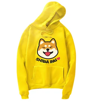 Super mielas Shiba Inu spausdinti modelio hoodie 