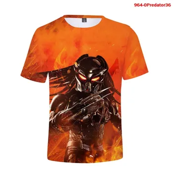 Nauji Marškinėliai Siaubo Filmus Predator 3d Vyrų Tshirts Vasaros Casaul trumpomis Rankovėmis Moterims Kietas Streetwear Predator Negabaritinių marškinėliai