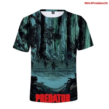 Nauji Marškinėliai Siaubo Filmus Predator 3d Vyrų Tshirts Vasaros Casaul trumpomis Rankovėmis Moterims Kietas Streetwear Predator Negabaritinių marškinėliai