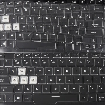 Klaviatūros Apima ASUS TUF Žaidimų F15 FX506 A15 FA506 F17 FX706 A17 FA706 naujų 2020 m. TPU aišku, nešiojamųjų kompiuterių klaviatūrų padengti silcone
