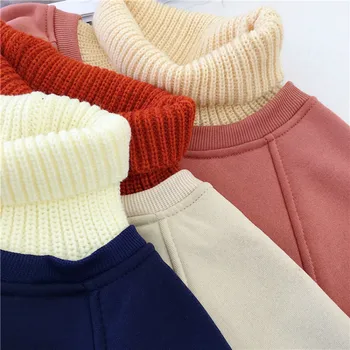 Hoodies Moterų Golfo Kratinys Storesnis Žiemos Outwear Hoodie Korėjos Naujas Streetwear Moterų Atsitiktinis Megztinis Laišką Ilgomis Rankovėmis