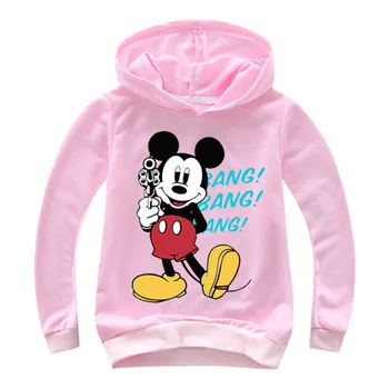 Mickey Minnie Hoodies Marškinėliai Berniukams Marškinėlius Baby Girl Kostiumas Vaikams, Sporto Marškinėliai Džemperis Vaikams Long Sleeve T-shirt Viršūnes Tee