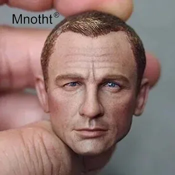 James Bond Vyrų Kareivis Galvos Skulptūra 1:6 Masto Daniel Craig Galvos Drožyba Veiksmų Skaičius Žaislas Modelio Surinkimo Mnotht
