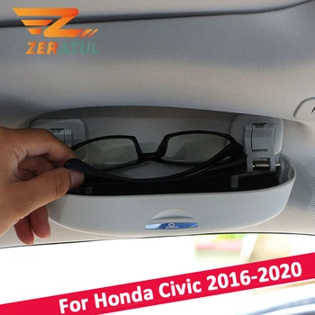 Zeratul Auto Honda Civic 2016 - 2020 atsarginės Dalys, Reikmenys, Automobilių Akiniai, Akiniai nuo saulės Laikiklis Laikymo Dėžutė Atveju