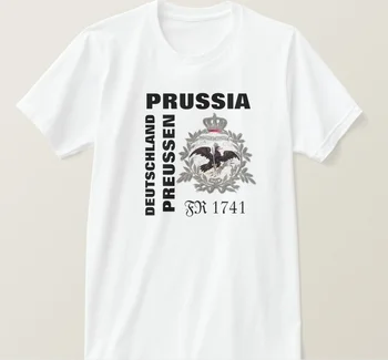 Mados Dizaino Vokietijos, Prūsijos 1741 Black Eagle Ženklelis T-Shirt. Vasaros Medvilnės trumpomis Rankovėmis O-Neck T Shirt Mens Naujas S-3XL