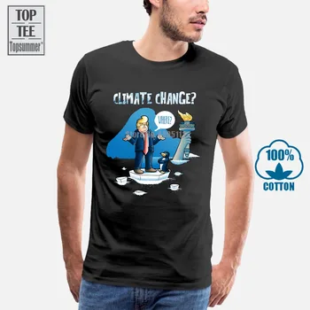 Klimato Kaita 2018 Juokingi Marškinėliai Komiksų Vyrai Dizaineris Marškinėliai Donald Trump Pirmininkas Animacinių Filmų Topai Sarkazmas Grafinis