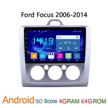 4G + 64G IPS android automobilio radijo Ford Focus 2 2006-autoradio GPS navigatorius DVD multimedijos coche auto garso stereo carplay