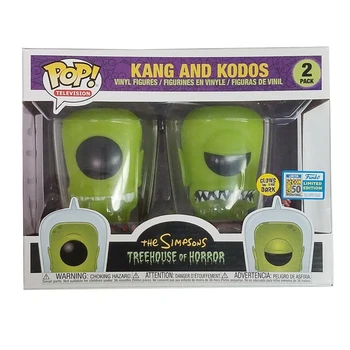 Funko POP 2020 Naujas Simpsonų Treehouse of Horror Kang ir Kodos Švyti Tamsoje Vinilo Veiksmų Žaislas Duomenys Didelis Modelis Žaislai