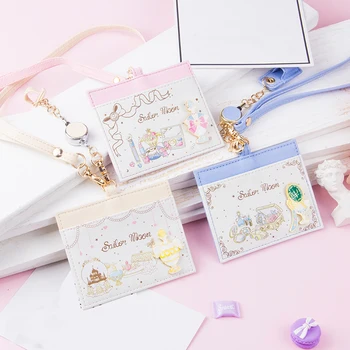 Sailor moon ID Kortelės Turėtojams Kredito Kortelės Turėtojas Kortelės Dangtelį krepšys