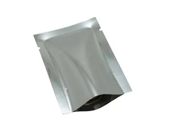 500pcs 8*12cm Atidarykite Viršų Sidabro Aliuminio Folijos, Plastiko Paketas, Šilumos Ruonių Maišelį Maisto produktų Laikymo Vakuuminiai Maišeliai Šilumos Antspaudas Pakavimo Krepšiai