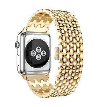 Mados watchbands Apple Žiūrėti 40mm 44mm 38mm 42mm diržu, Apple Watch serijos 4 3 2 1 Laikrodžio apyrankė nerūdijančio plieno dirželis