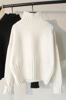 WAVSIYIER puloveris negabaritinių megzti rudens žiemos moteris džemperis moterims korėjos prarasti tvirtą elegantiškas 2020 mielas storas vintage megztinis