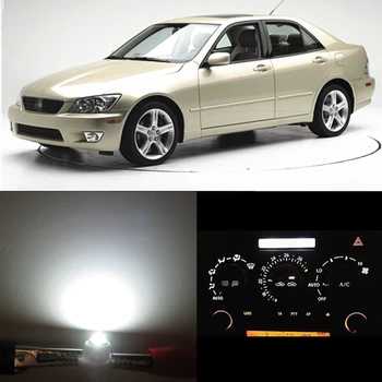 WLJH labai Šviesus 7 spalvų Klimato Kontrolė, Šviesos ir Laikrodis Led Lemputės Pakeitimas Lexus IS300 2001-2005 m., Pakuotėje 6