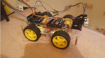 Multi-Funkcija 4WD Robotas Automobilių Važiuoklės Komplektas Su Ultragarso Modulis UNO R3 MEGA328P Surinkti Starteris Kostiumas 